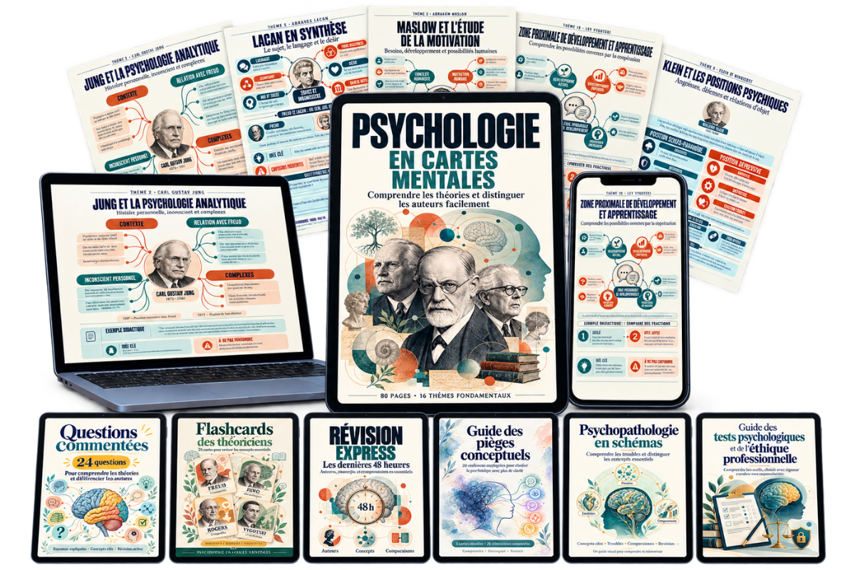 Psychologie en Cartes Mentales · Pack complet
