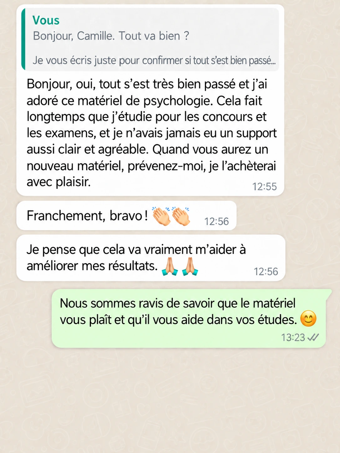 Témoignage d’une étudiante
