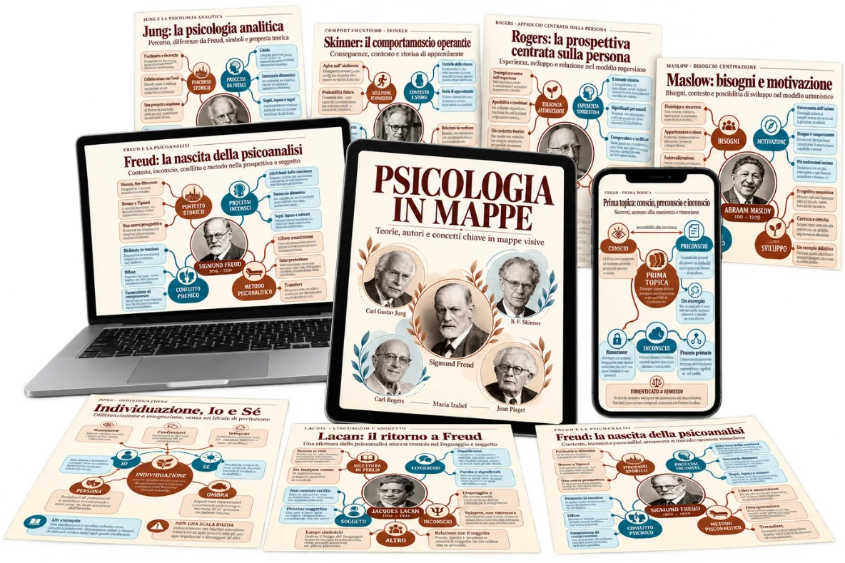 Materiale di psicologia su diversi dispositivi