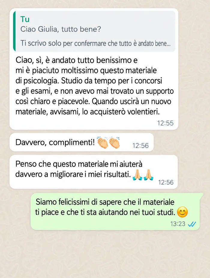 Testimonianza di una studentessa
